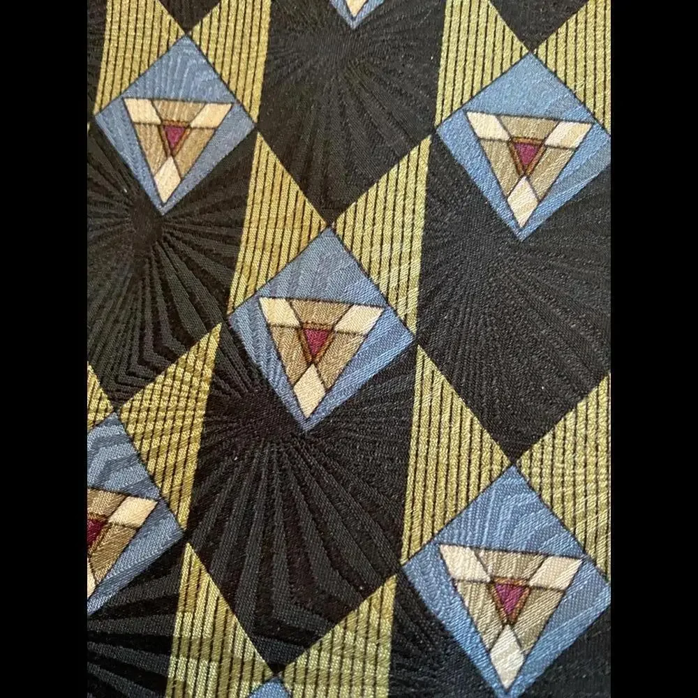 Zanzara Geometric Silk Pattern Tie